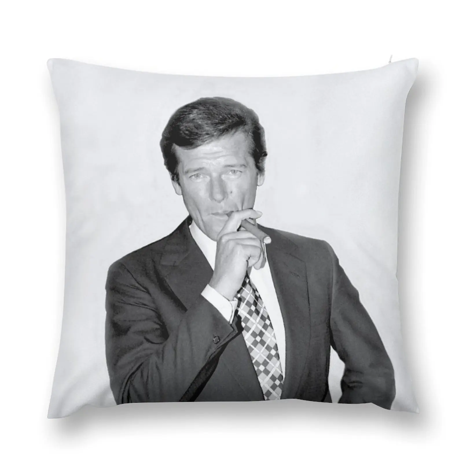 SIR ROGER MOORE Throw Pillow Christmas Pillowcase luxury home accessories anime girl Rectangular Cushion Cover pillow