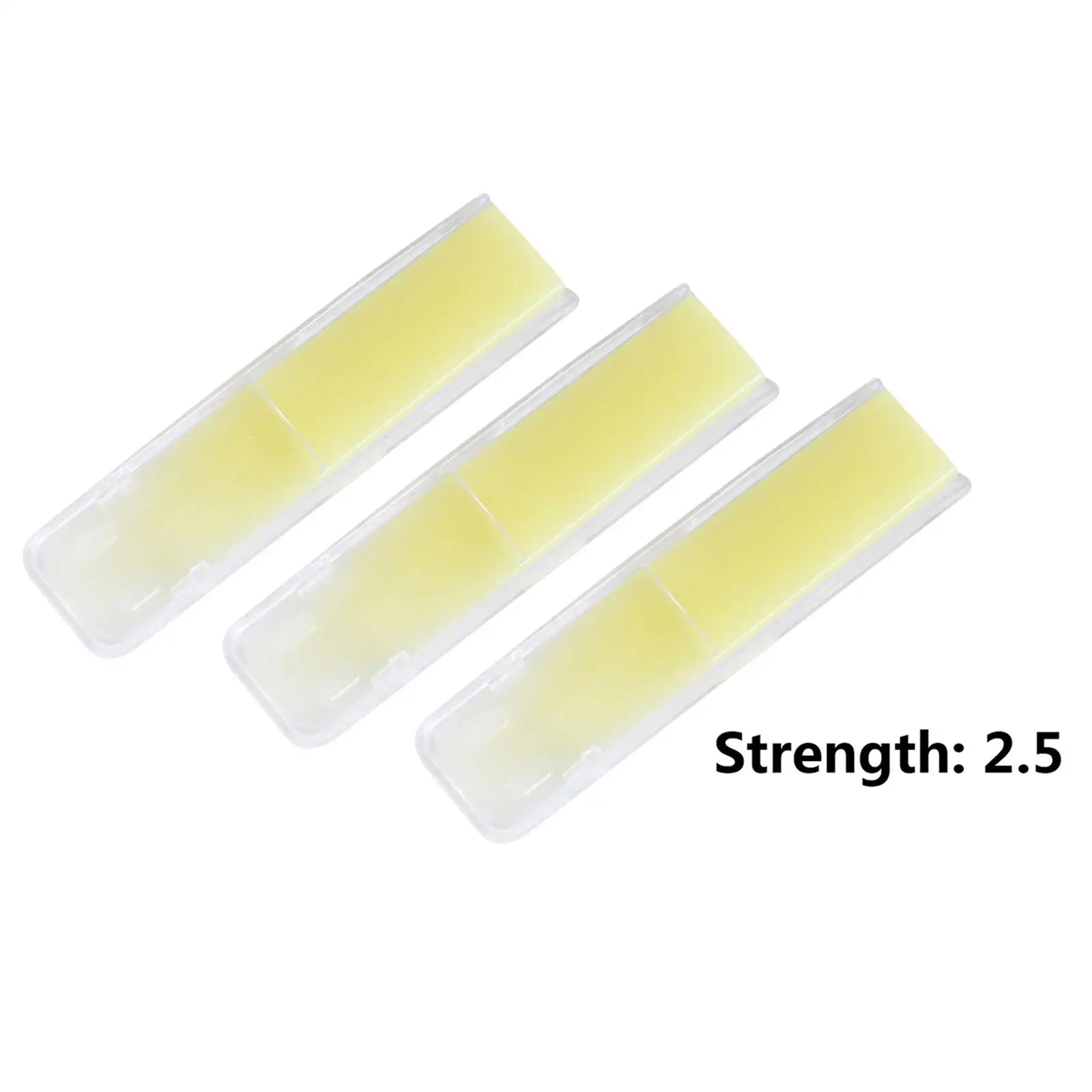 3pcs Saxophone Reeds Clarinet Reeds with Individual Plastic Case for Alto / Tenor / Soprano Sax Accessories