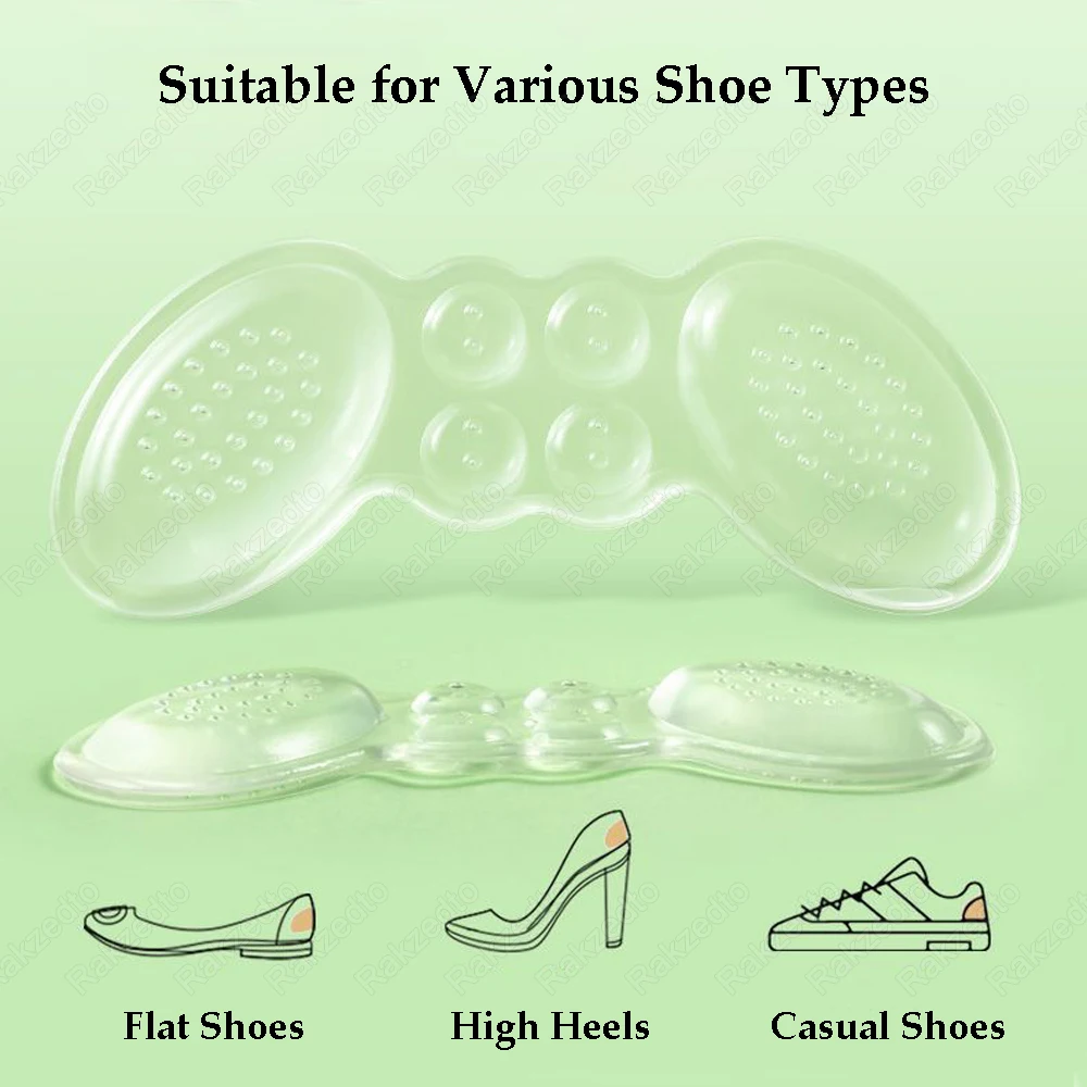 6 قطعة حماة كعب السيليكون للأحذية امرأة عالية الكعب إدراج حشو كعب منصات للأحذية كبيرة جدا تقليل حجم مكافحة ارتداء وسادة للقدم