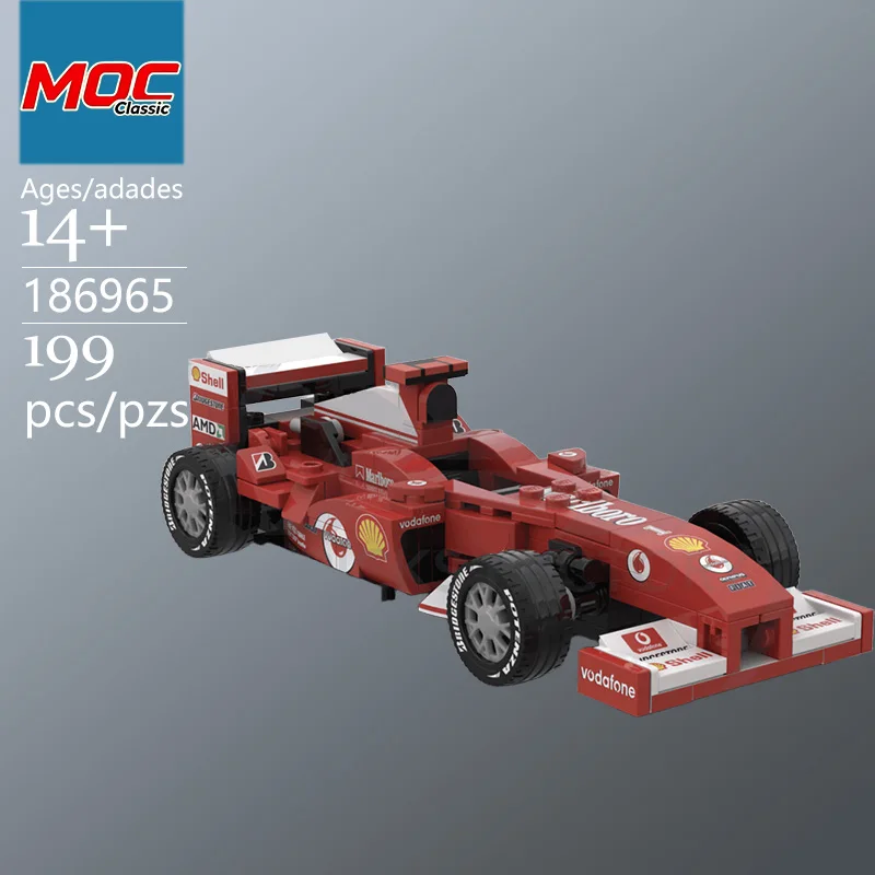 特別にカスタマイズされたmocチャンピオンシップf1レーシングテクニックモデル-流行の教育玩具、カジュアルな組み立てゲームに最適なギフト