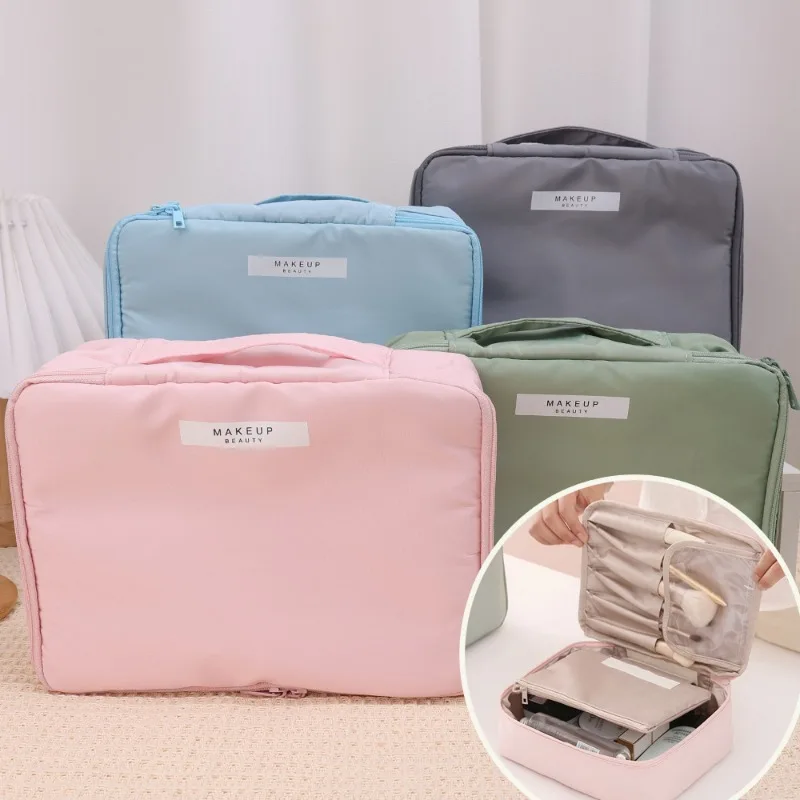 

Makeup Bag Women's Large Capacity Portable Travel Cosmetics Organizer Storage Bags Waterproof Washing Bag Handheld Beauty Case
