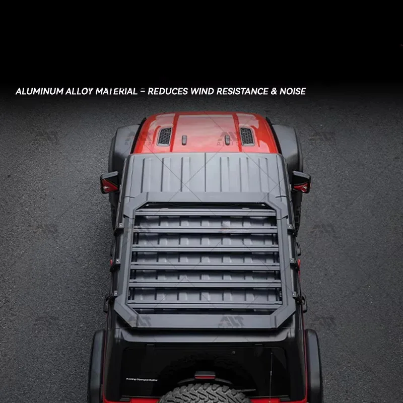 

Hot Sale Exterior Accessories Off Road Lage Aluminum Alloy Roof Rack JL Accessories