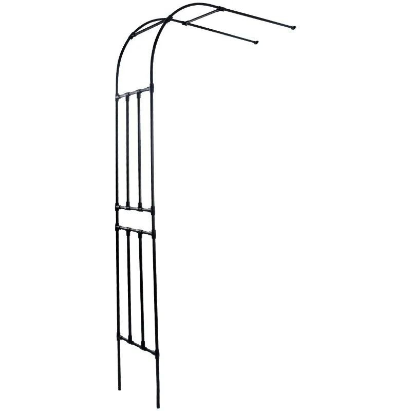 Half arch flower stand plant climbing vine clematis grape rose climbing arch stand Internet celebrity courtyard deco