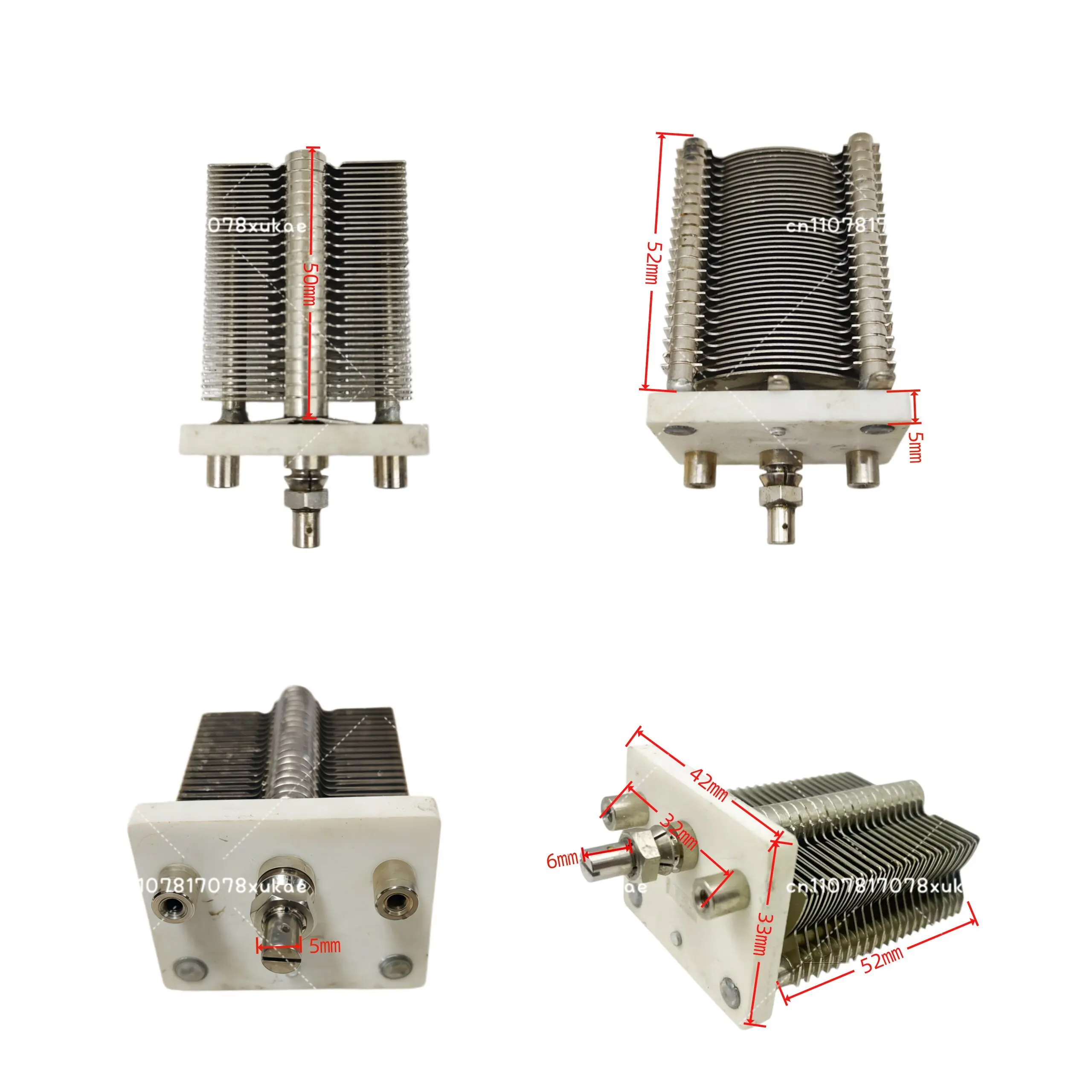 high-frequency ceramic copper sheet 15-320PF single air variable capacitor cosmetic precision instrument small loop antenna