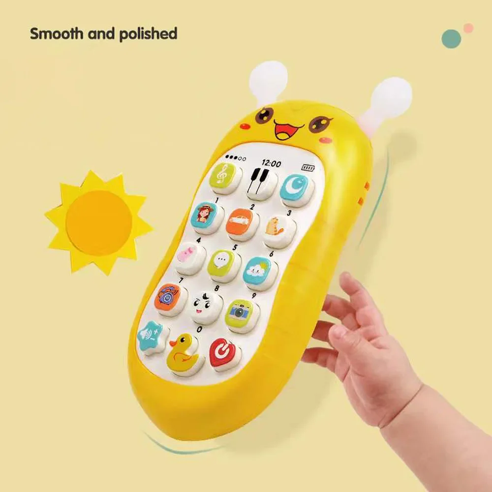 Baby Mobile Phone Infant Early Education Telephone Learning Machine Simulation Bite Intellectual Phones Children 0-3 Years Old