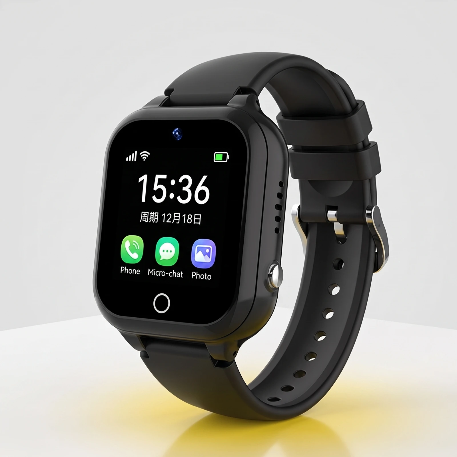 Smartwatch with Camera Voice Assistant Smart Watch with Call Function Telephone Watch Wireless Bluetooth for Children, School