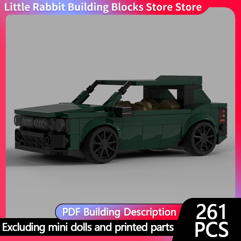 Speed Racing Car Model MOC Building Bricks Delta High-Performance Sports Car Modular Technology Children Holiday Gifts Toys Suit