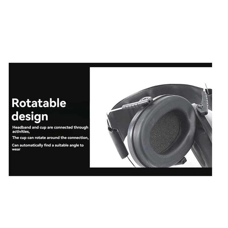 أغطية أذن لاسلكية بخاصية إلغاء الضوضاء لحماية السمع في مكان العمل ، قابلة للتعديل للأطفال والبالغين