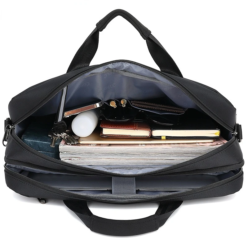 Chikage alta qualidade requintado bolsa de negócios simples lazer bolsa para portátil dos homens grande capacidade crossbody saco estudante sacos escolares