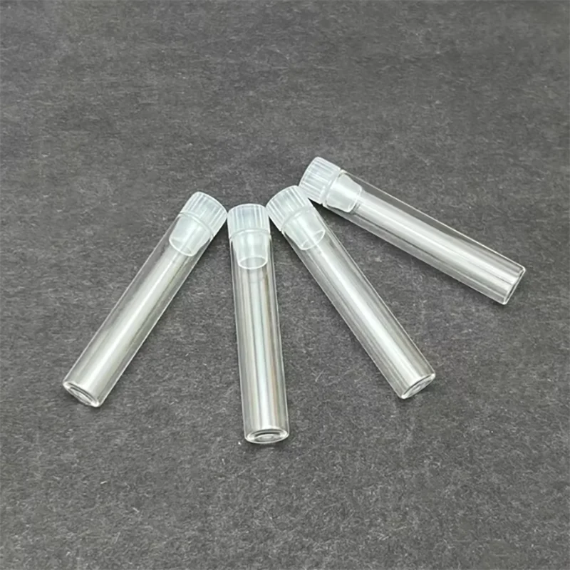 100 Set Botol Sampel Laboratorium 1Ml Botol Injeksi Kaca Botol Analisis Kimia Botol Reagen Botol Injeksi Otomatis