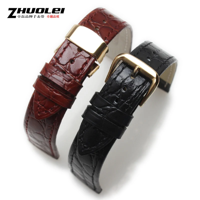 Thin Genuine Leather Watch Belt Strap For longines L4 12mm 13mm 14mm 16mm 18mm 19mm 20mm Men Women Soft  watchBands Bracelet