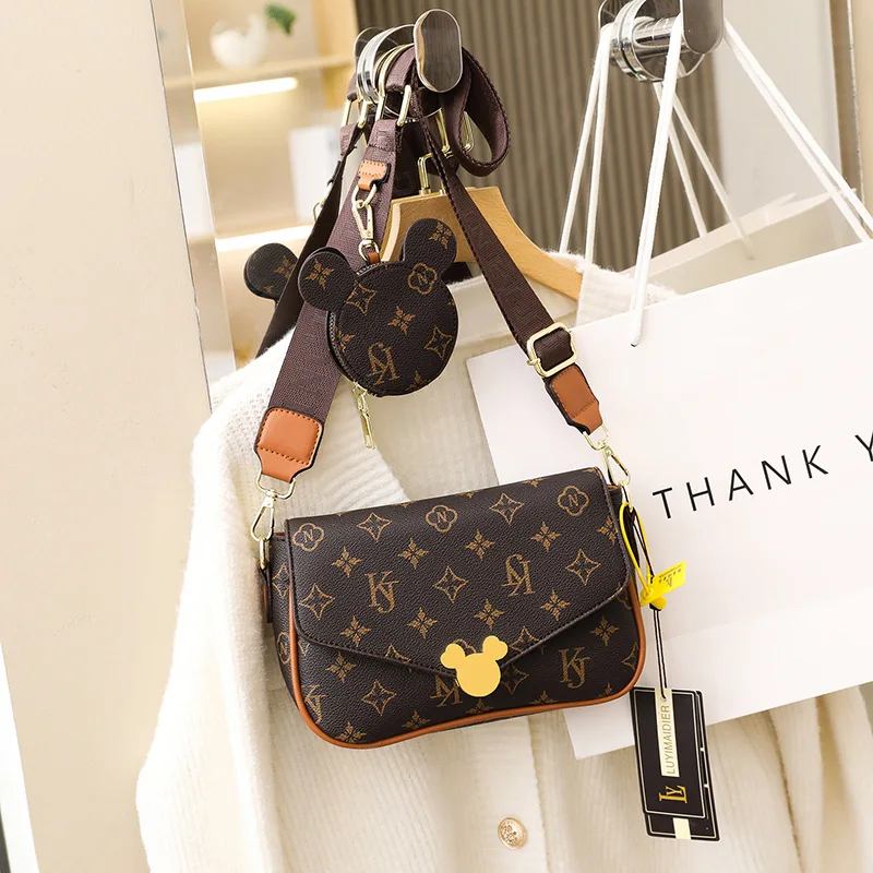 High-End Sense Presbyopia Bag New Fashion Retro Messenger Bag All-Match Female One-Shoulder Crossbody Bag Small Square Bag