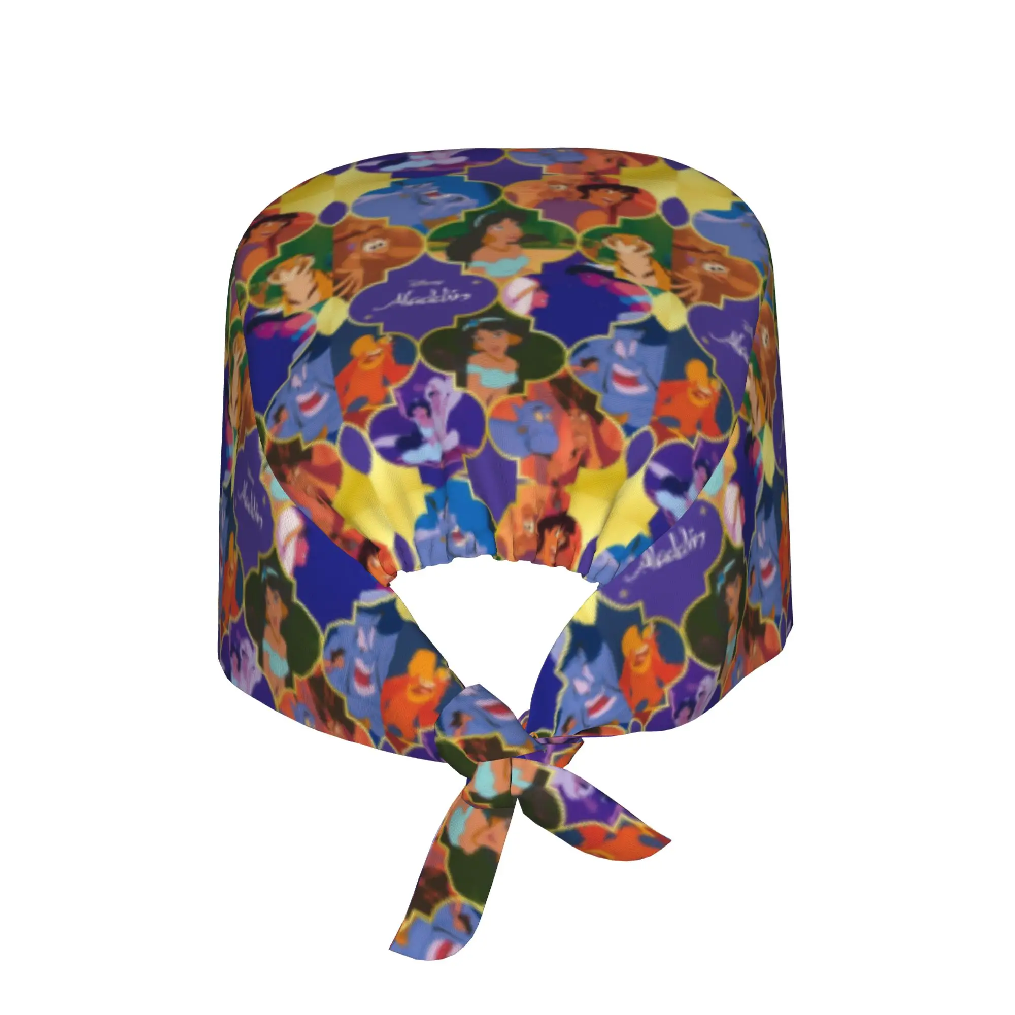 Custom A-Aladdines Anime Working Cap Surgical Hats Women Men  Operating Room Cap Nursing Cap Lab Works Hat