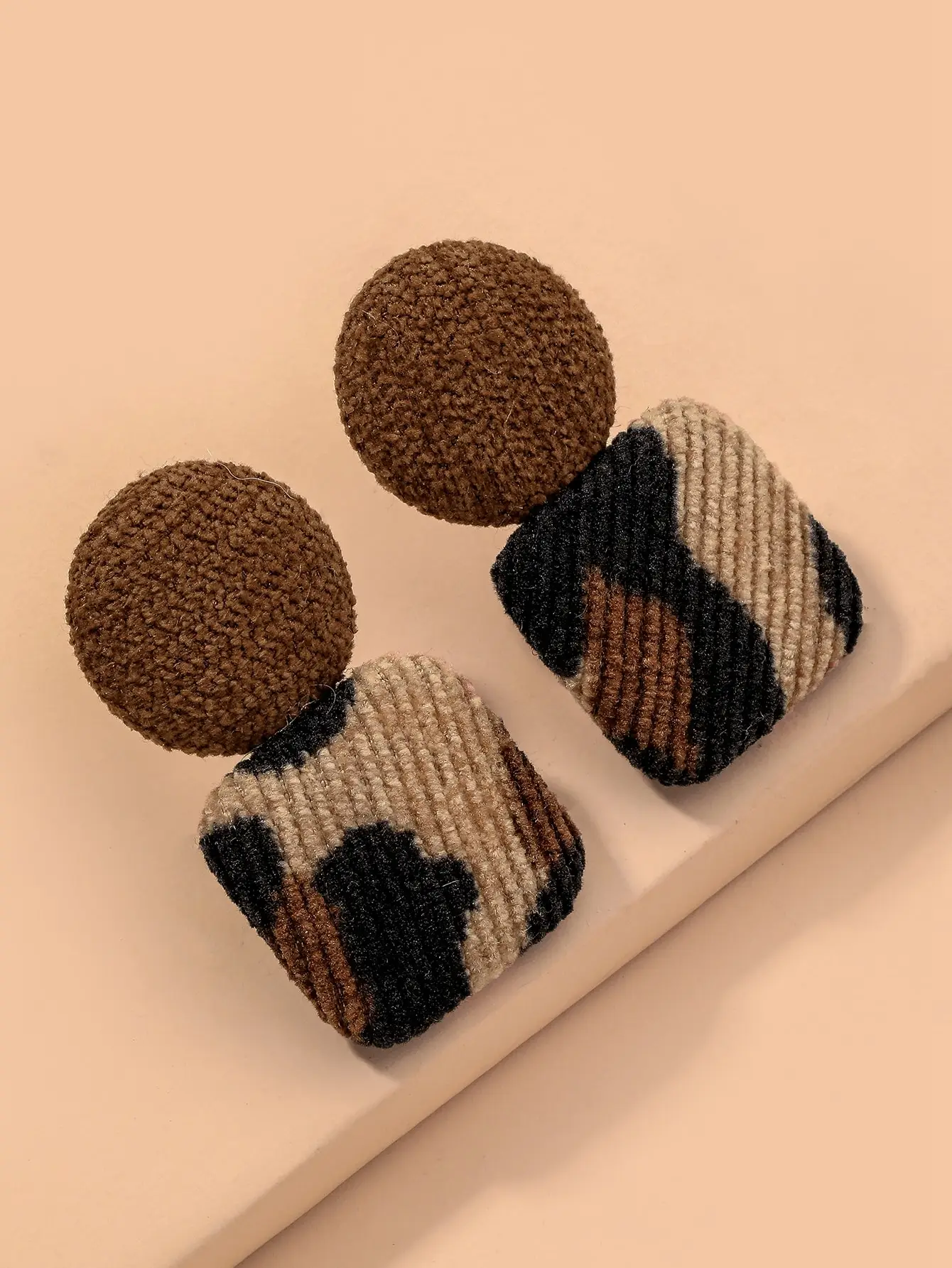 

Серьги-подвески Andkiss квадратной и круглой геометрической формы, модные украшения