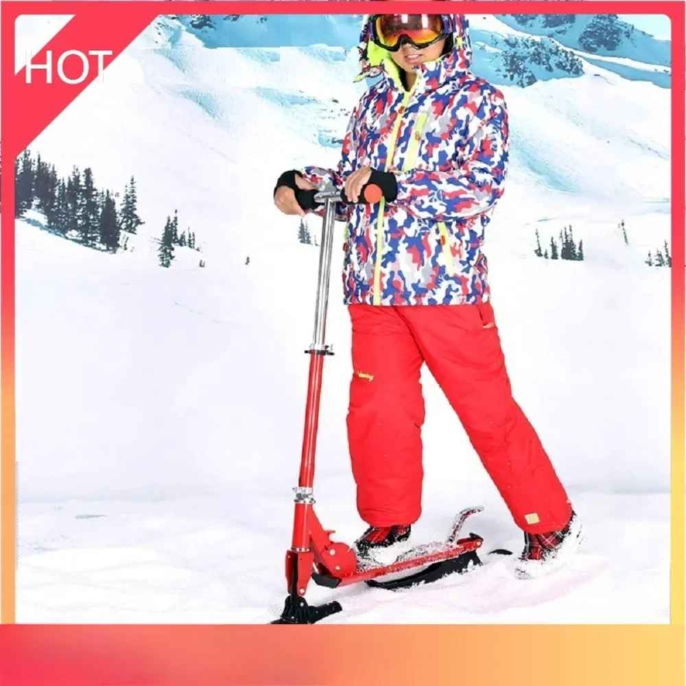 Adults Fold Snow Skate Board New Multi-functional Foldable Sledge Snow Ski Board Skibob Roller Skateboard Outdoor Sport JSGM-06