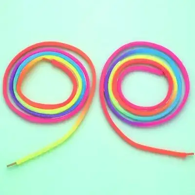 

Colorful Shoelaces for Sneakers Thick Round Rainbow Laces Shoes Accessories Gradient Design Canvas Trainers