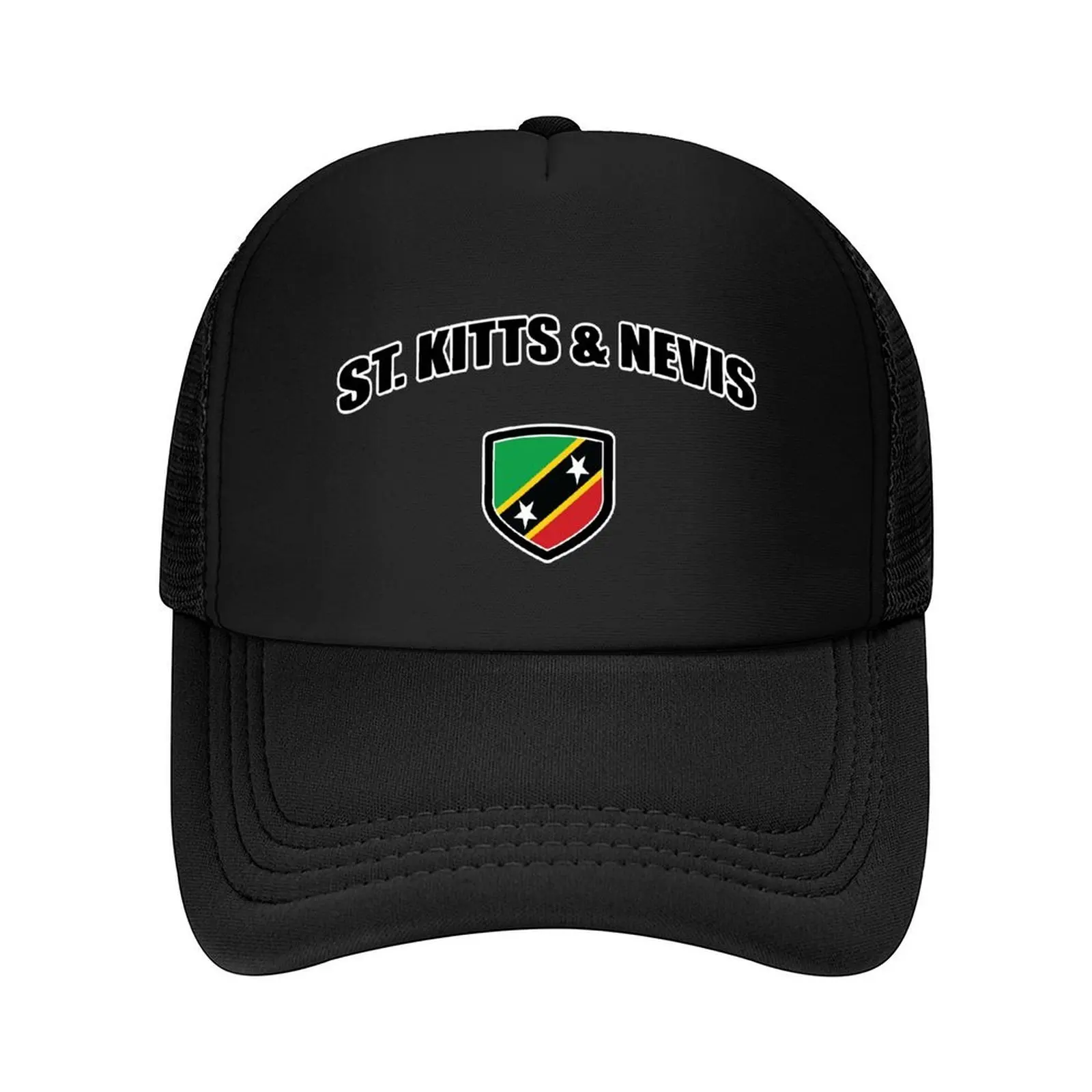 

St Kitts and Nevis Sport With Patriotic Flag Shield Baseball Cap Dropshipping luxury caps hats for men Caps For Women Men's