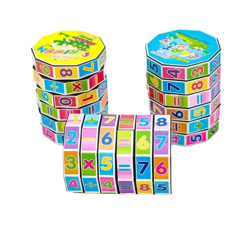 Children Montessori Toy Mathematics Numbers Magic Cube Toy Puzzle Game Early Learning Educational Toy Fun Calculate Math Game