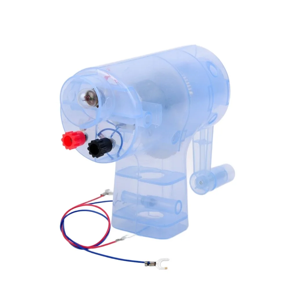 1pc Hand Crank Generator Physics Teaching Instrument Portable For Science Experiments Power Easy Operation