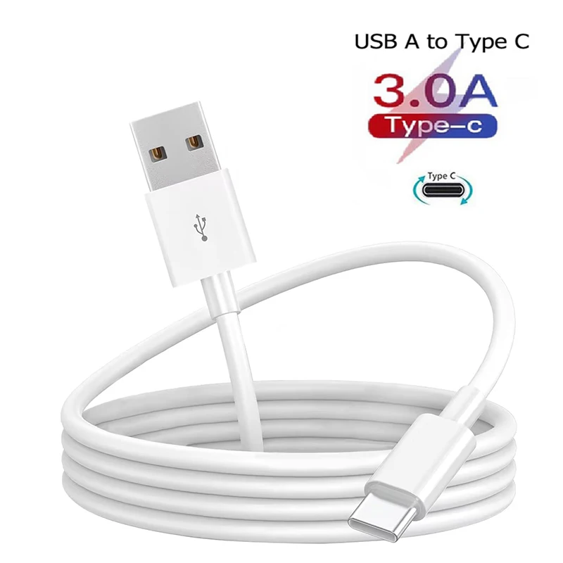 USB A to Type C 3A Moblie Phone Line Cables Fast Charging Cord Cable For Xiaomi Huawei Samsung USB C Accessories 1pcs 2pcs 3pcs