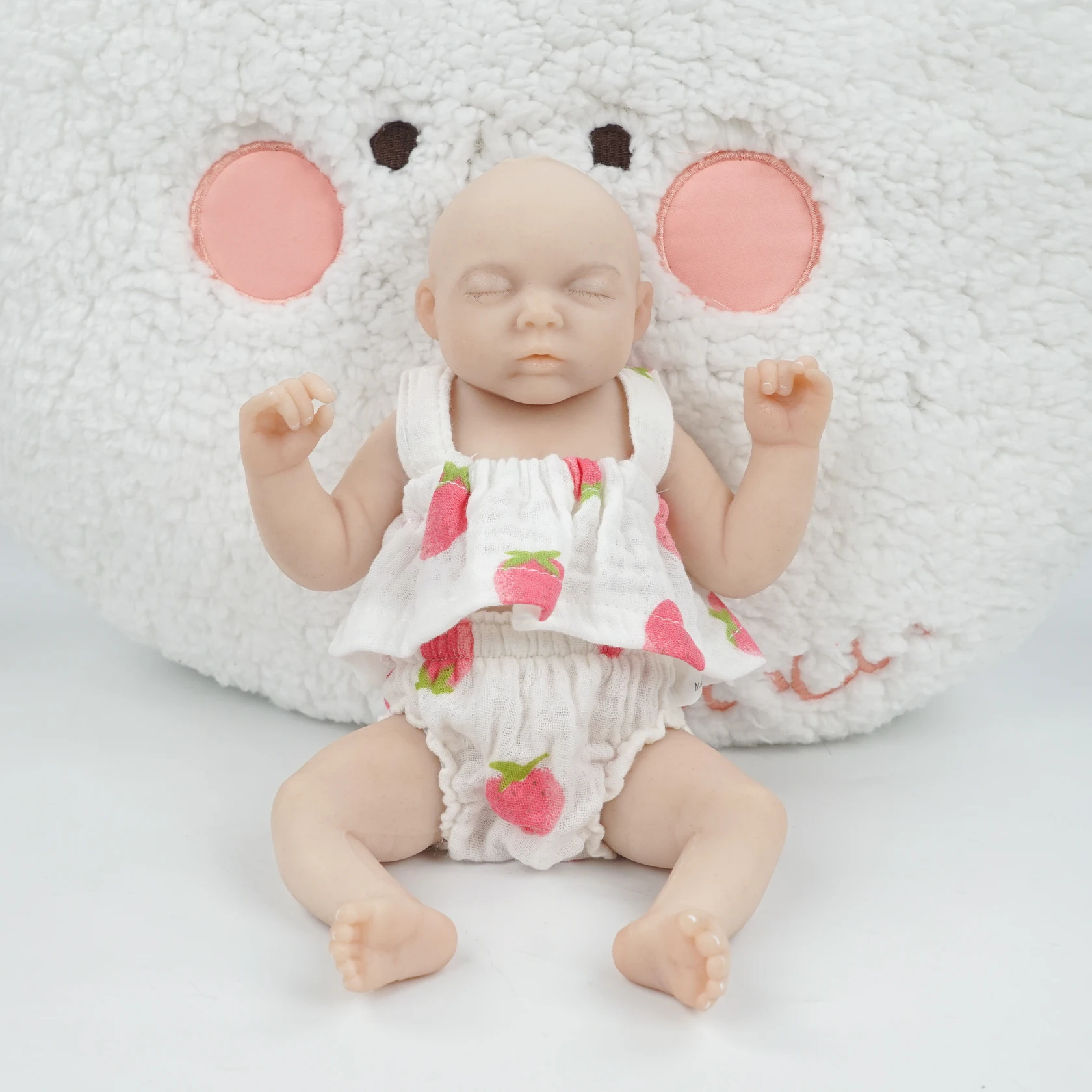 

CUAIBB 27cm 10inch Full Body Silicone Baby Reborn Doll Lifelike Sleeping Newborn Girl Doll Flexible 3D Skin Tone with Veins prem