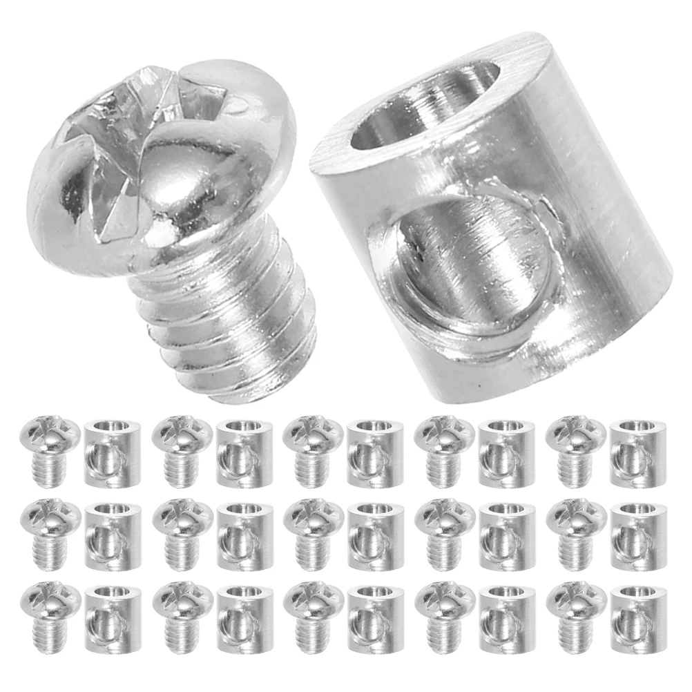 

30pcs Wire Rope Self-locking Buckle Cable Clamps Silver Fixing Buckles Heavy Duty Cord Locks Adjustable Steel Wire Rope Buckle