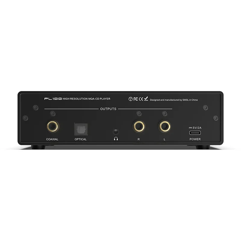 SMSL PL100 pemutar CD CS43131, dekoder koaksial optik 3.5mm output headphone dengan kendali jarak jauh
