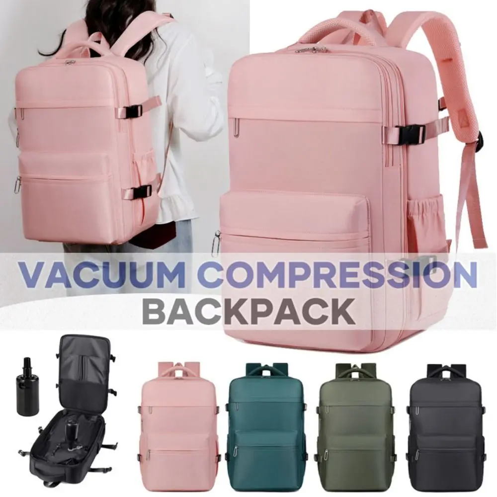 

Fashion Lightweight Vacuum Backpack Waterproof Large Capacity Airback Backpack Expandable Travel Bag For Women Man