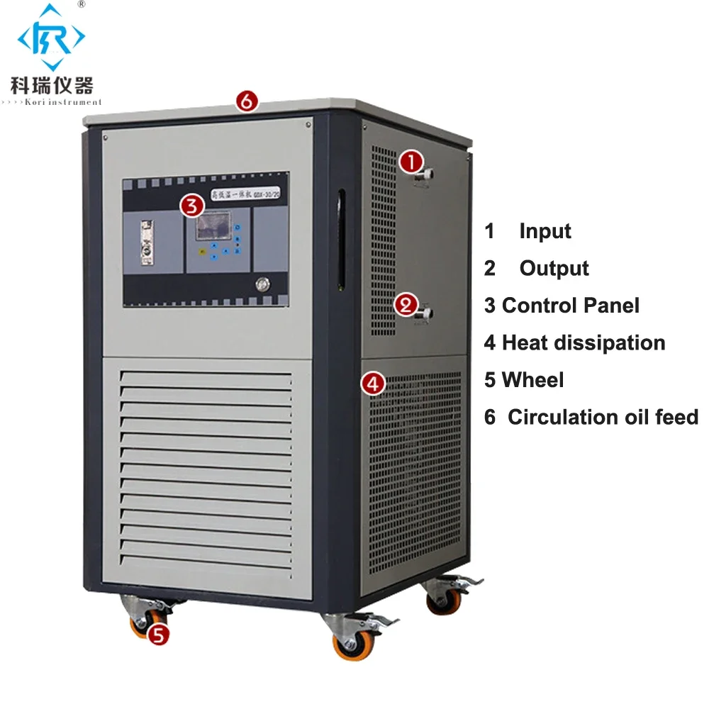 Laboratory recirculating refrigerated  heated circulators  heater cooler heating cooling machine