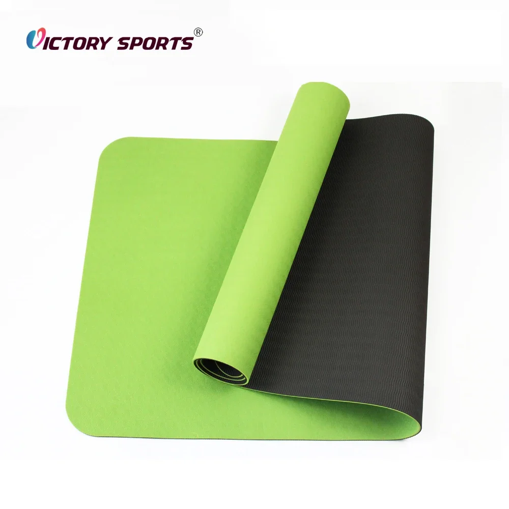 5mm 8mm 10mm Pro Extra Thick Tpe Roll Bulk Exercise Mat Eco-Friendly Special Printed Yoga Mat Custom