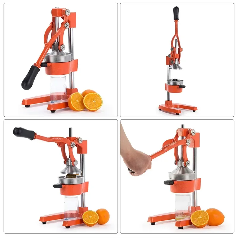 Manual Orange Juicer Hand Press Citrus Squeezer Lemon Lime Fruit Extractor Kitchen Tool Stainless Steel Portable Juice Maker