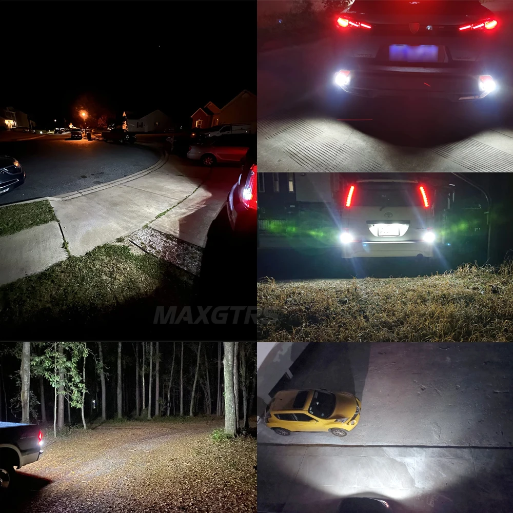 2x P21W BA15S LED Canbus 1156 BAY15D 1157 P21/5W Светодиодные лампы T20 W21W Автомобильные фары 6500K Белый Красный Стоп-сигналы Лампа заднего хода DRL