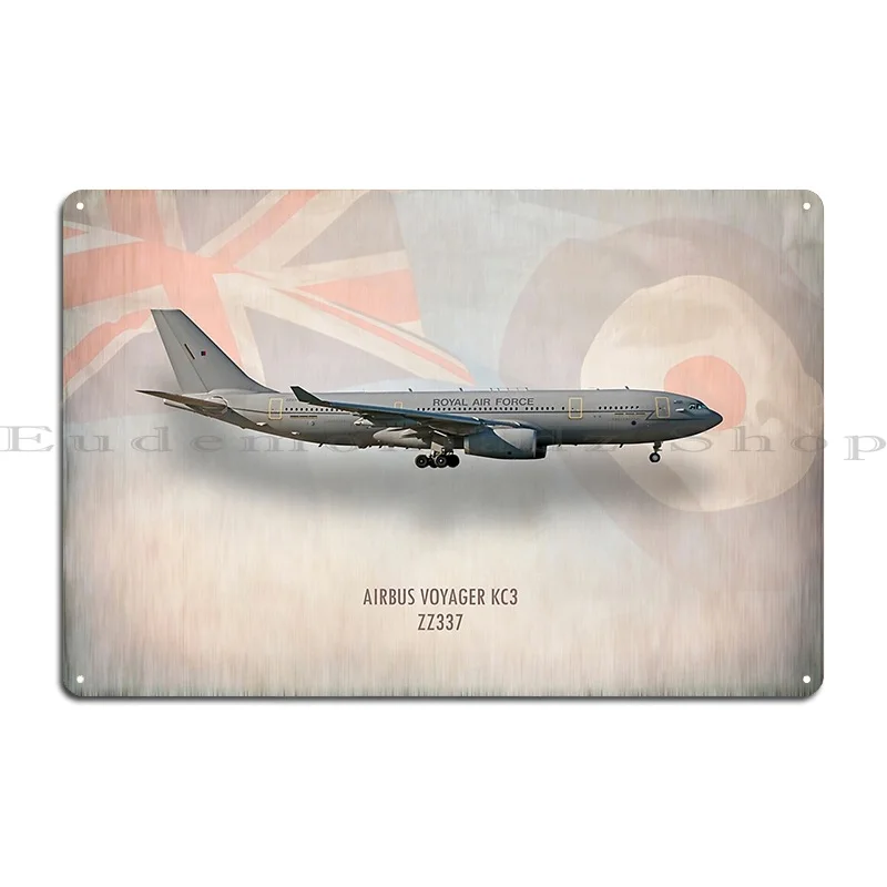 Airbus Voyager Kc3 Zz337 Metal Signs Garage Create Wall Decor Wall Decor Wall Decor Tin Sign Poster