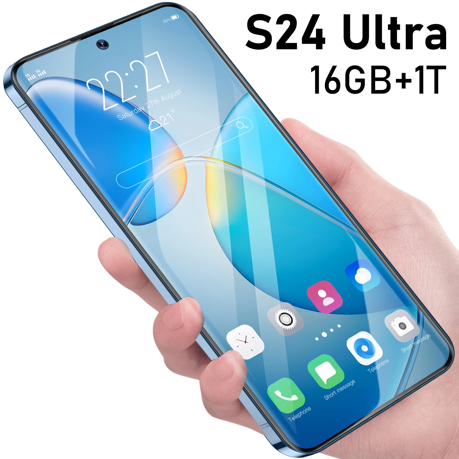 S24 uitra globální varianta smartphone snapdragon8 gen2 16G+1TB 7000mah 48+72MP 4G/5G Android mobilní telefon daktyloskopie odemknout