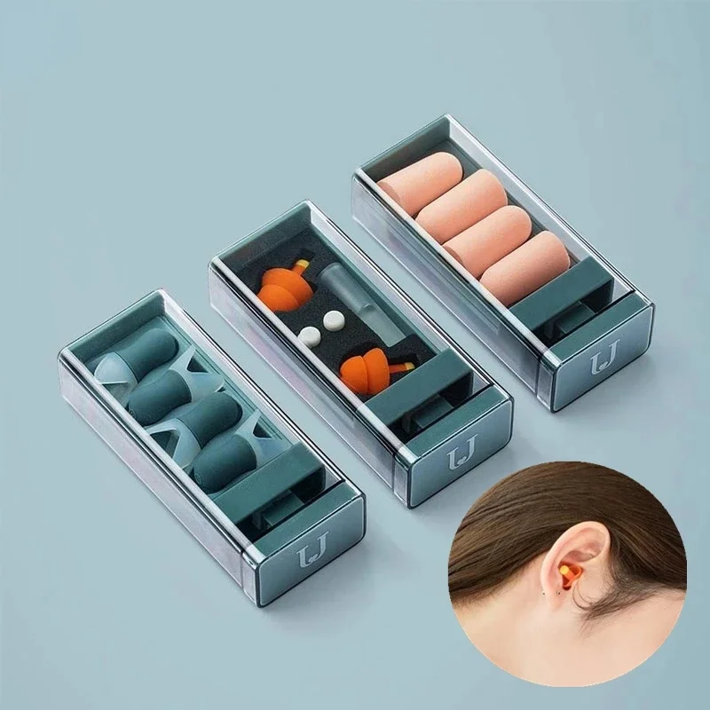 Jordan&Judy Earplugs for Sleep Noise Proof Cancelling Sleeping Earplugs Comfortable Reusable Rebound Ear Plugs Noise Filter