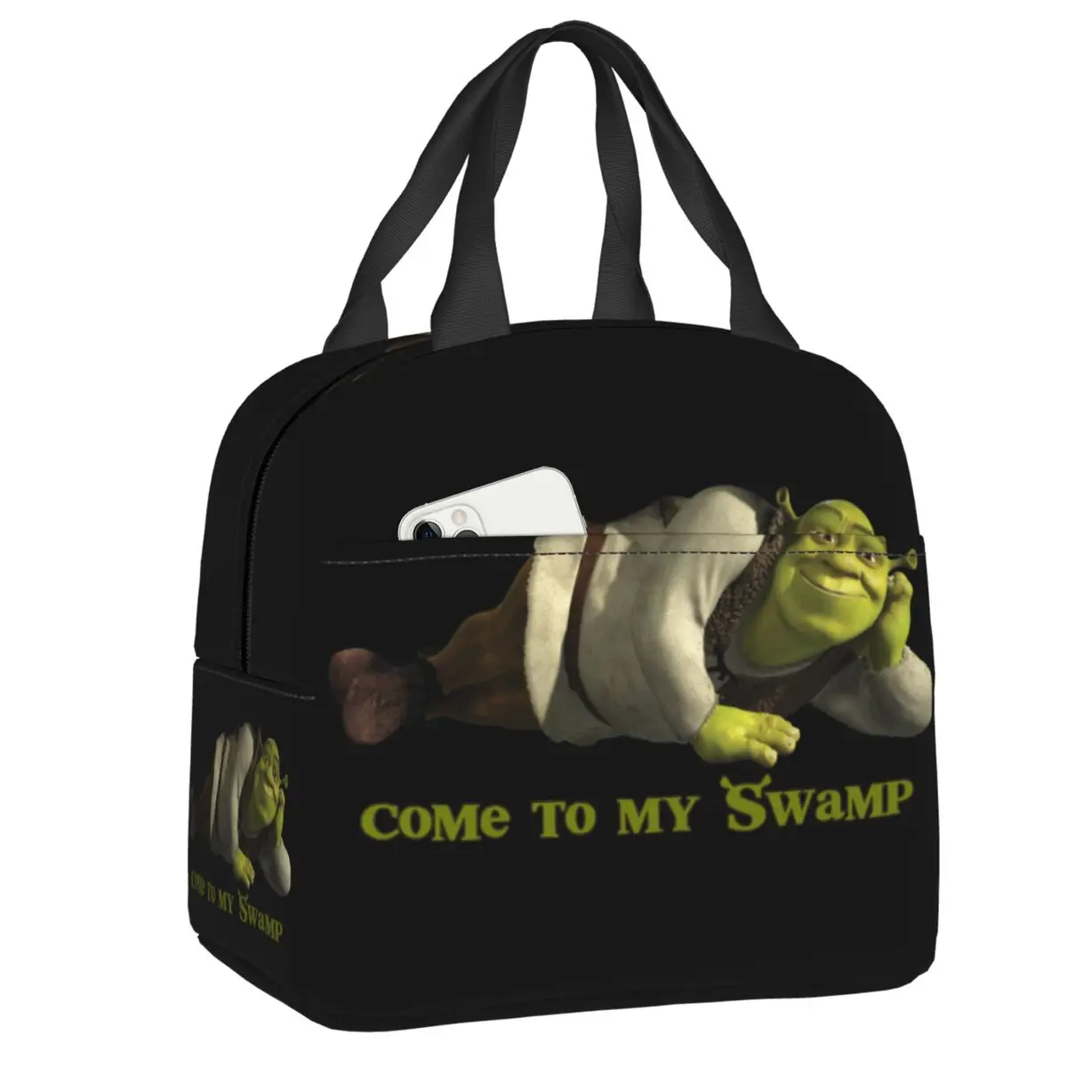 

Пользовательские Come To My Swamp Shreks, изолированные сумки для обеда для женщин, многоразовый холодильник, термобокс для бенто, уличный кемпинг, путешествия
