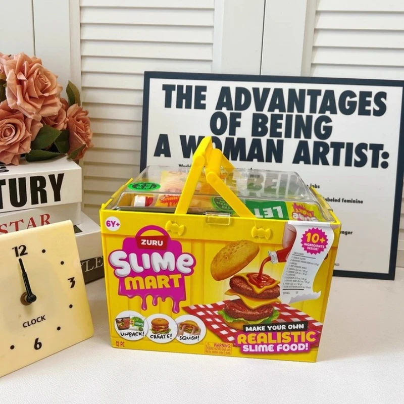 Chariot de courses fait à la main, jouet pour enfants, jeu de simulation, cuisson amusante, jeu de boue créatif, boîte à jouets d'activité Parent-enfant