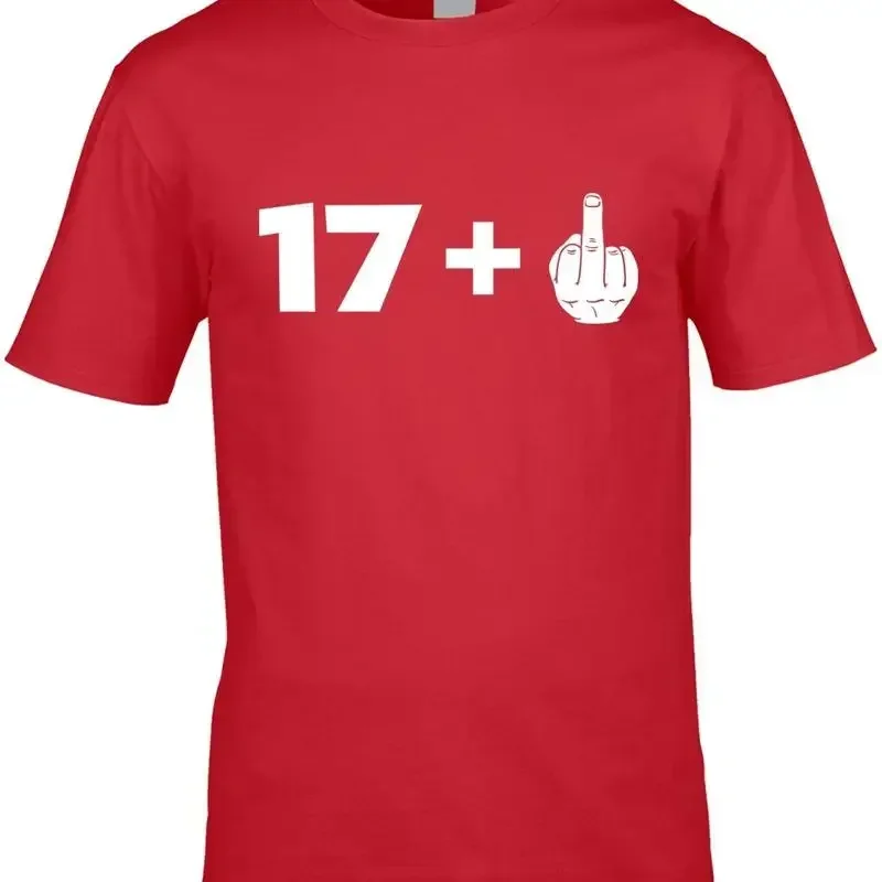 18Th Birthday Funny Men'S T Shirt Joke Eighteen Shirtn Cool Rude Swear Idea