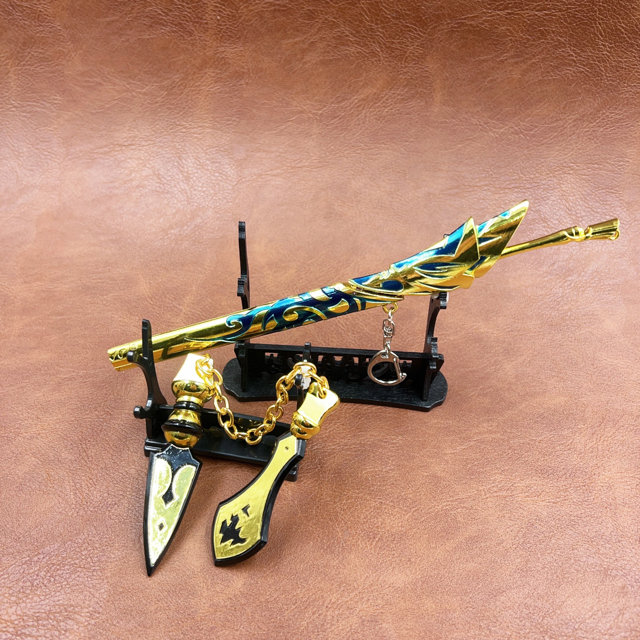 

22cm Fate/stay night Anime Replica Enuma Elish Sword Metal Model Servant Archer Gilgamesh 1:6 Action Figure Accessory Toy