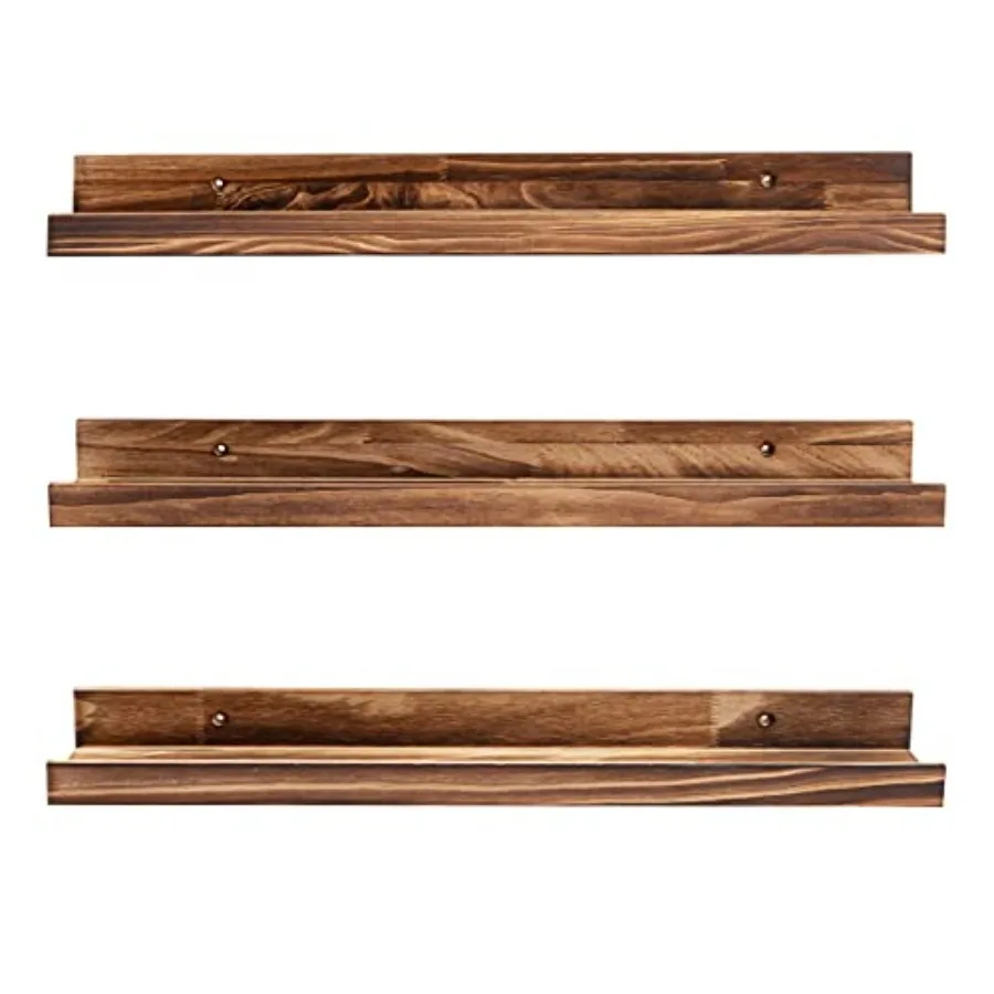 24 Inch Floating Shelves Handmade Wooden Picture Ledge Wall Shelf for Bedroom Living Room Office Kitchen Same Dimensions