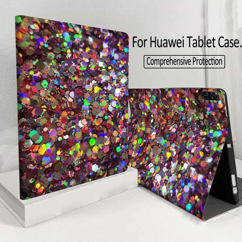Sparkling pattern design For Huawei MatePad M5 T5 SE 11 Pro Honor Tab 5 V7 V8 X9 GT 10.1 10.8 Inch Tablet Case