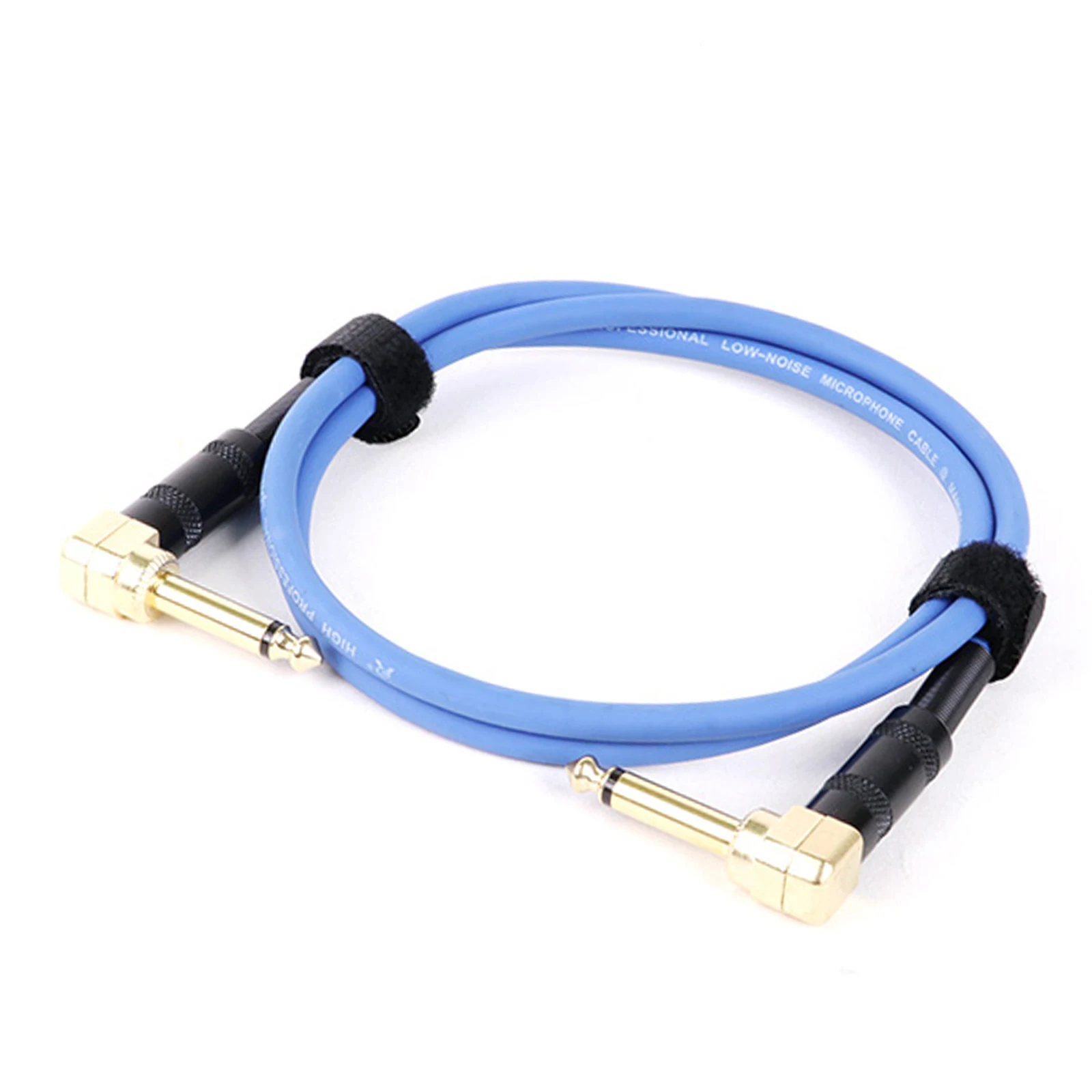 Gold Plated 6.35MM Mono Audio TS 1/4 Angled to Angled Speaker Amplifier Cable for Guitar Keyboard‎ Dual Channel Cable 0.3M-15M