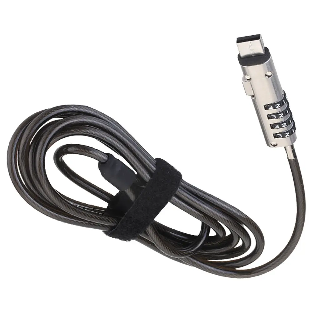 Laptop Computer Numeric Password Alloy Lock Portable Scratch Degree Rotation Anti Theft USB Lock