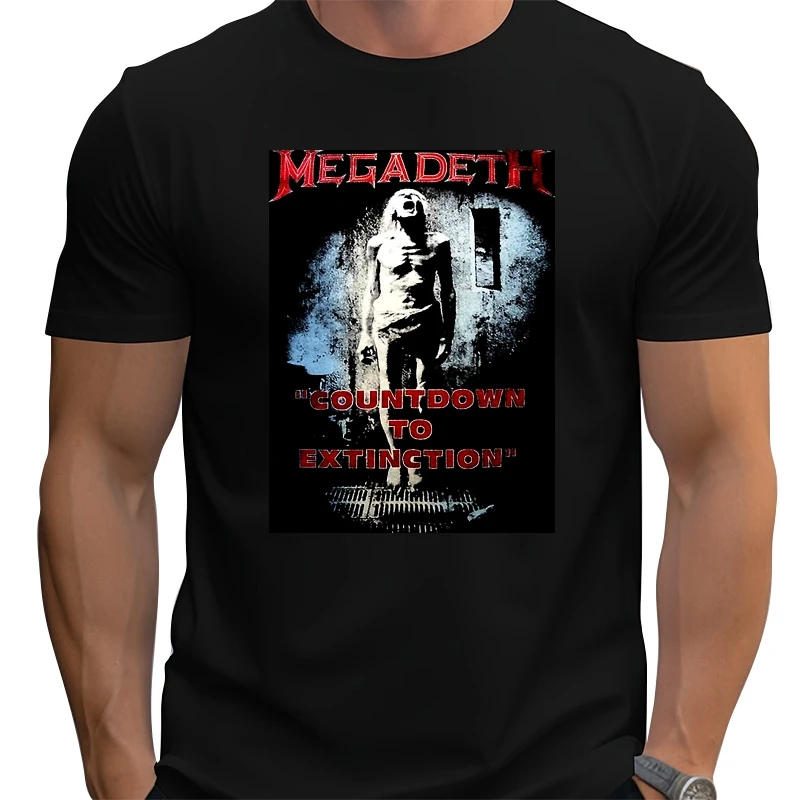 

Megadeath Countdown To Extinction Vintage T-Shirt Gr.Xs S M L Xl Brand Style Short Sleeve New Men Cotton T-Shirt