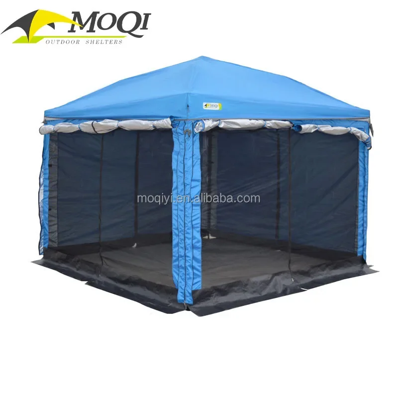 

Grassland fox Outdoor Gazebo Canopy Hot Sale Blue Camping Roof Shade Waterproof Awning Folded Double Mesh Tent