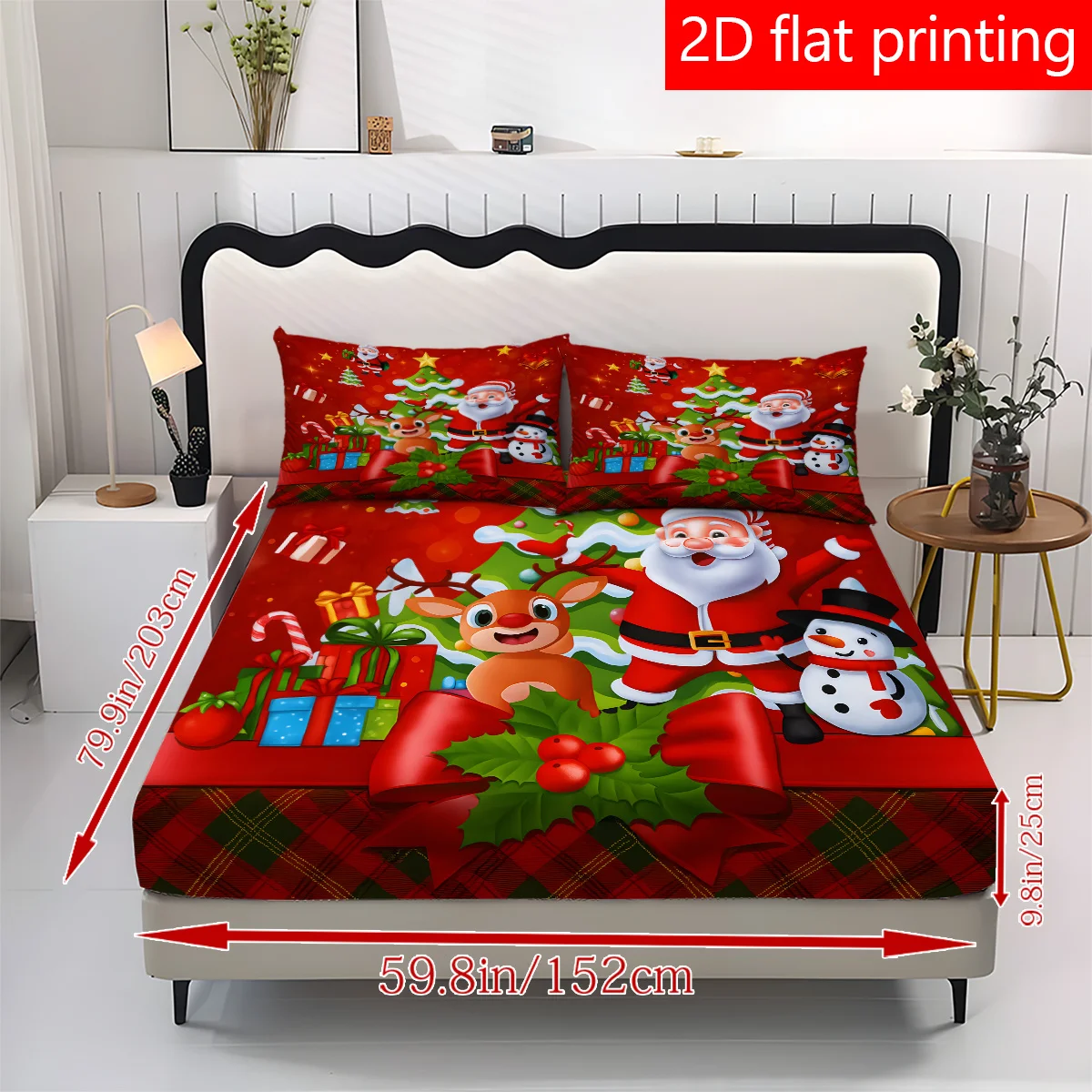 Baby Nursery Bedding - 3-częściowy zestaw pościeli z motywem świątecznym,