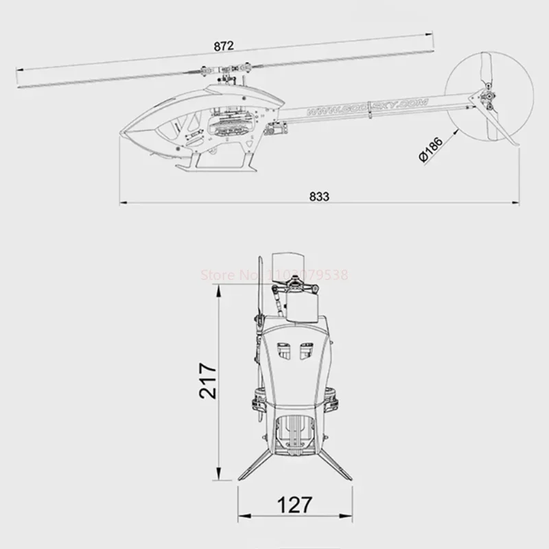 Goosky RS4 Venom Standard Version 3d Stunt RC Helicopter Kit Version Brushless Motor Model Helicopter Exercise One\'s Hands