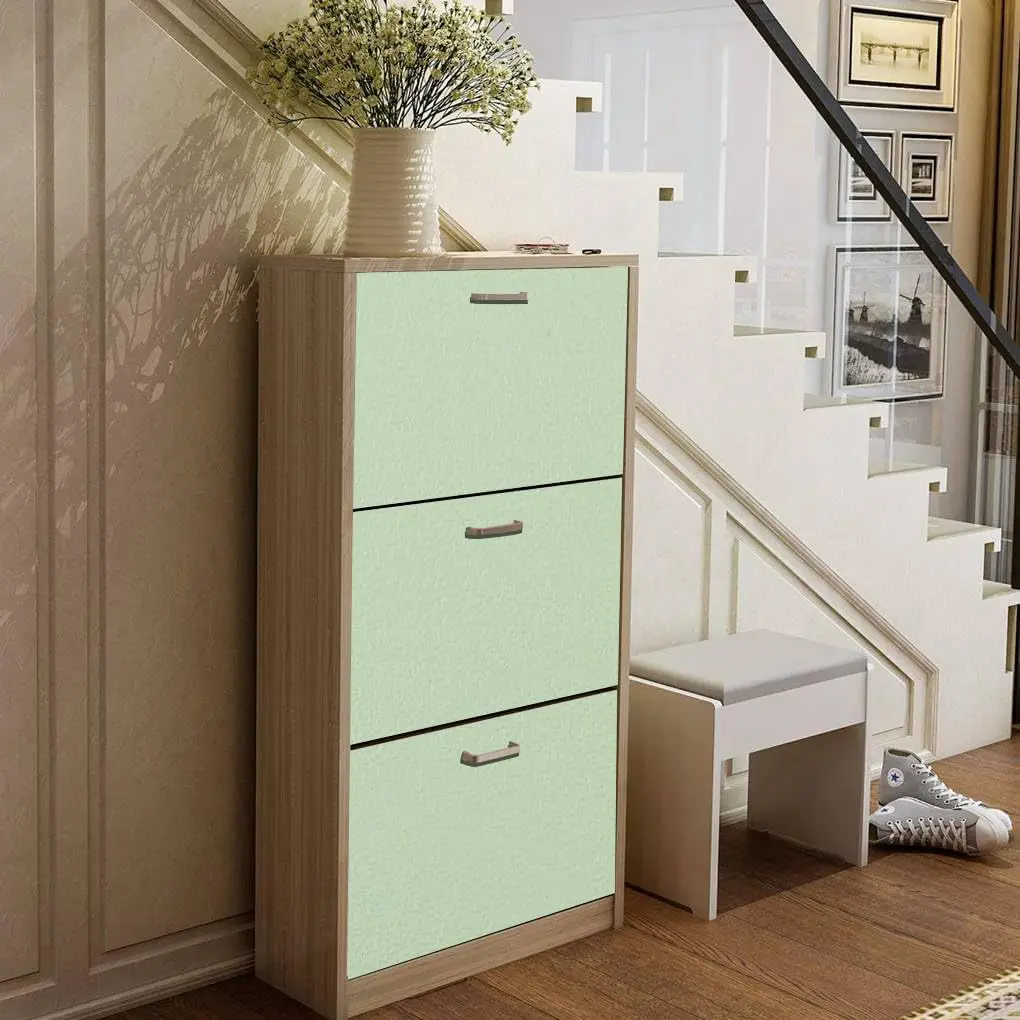 55 سنتيمتر عرض ذاتية اللصق فيلم الأخضر مات سميكة ملصق الأثاث المطبخ لخزائن الجداول جدار DIY تجديد خلفية #5