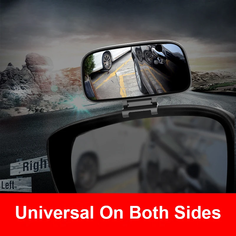 Universal Angle Adjustable Car Mirrors Wide Convex Blind Spot Mirror Auto Rearview Reverse Side Mirror Parking Accessories