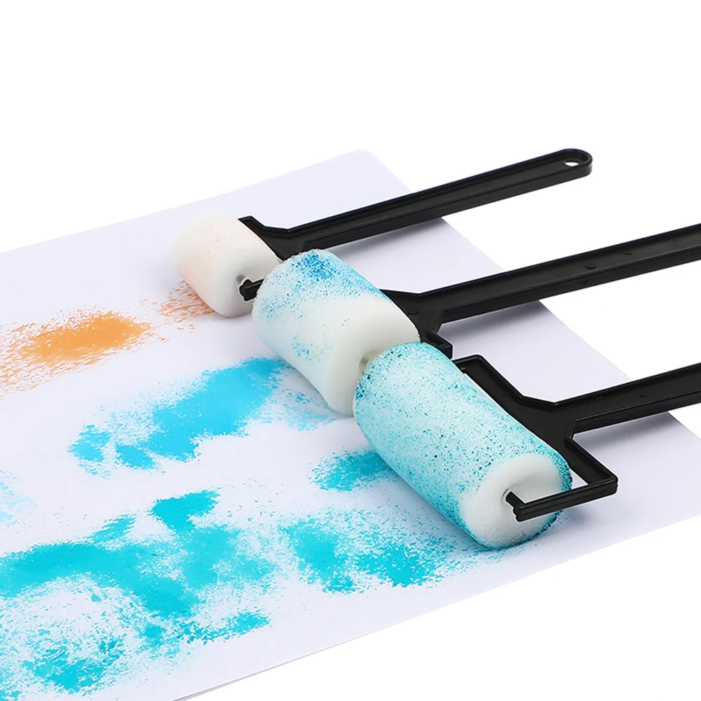 9 Pcs Foam Paint Brushes Sponge Sponges DIY Outdoor Drawing Roller Painting Child